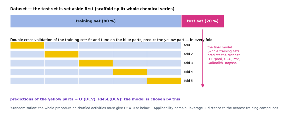 Double cross-validation scheme